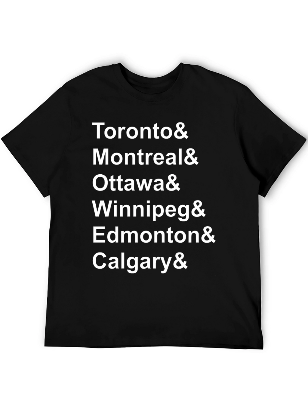 Canada Cities T-Shirt - Toronto Montreal Ottawa Winnipeg
