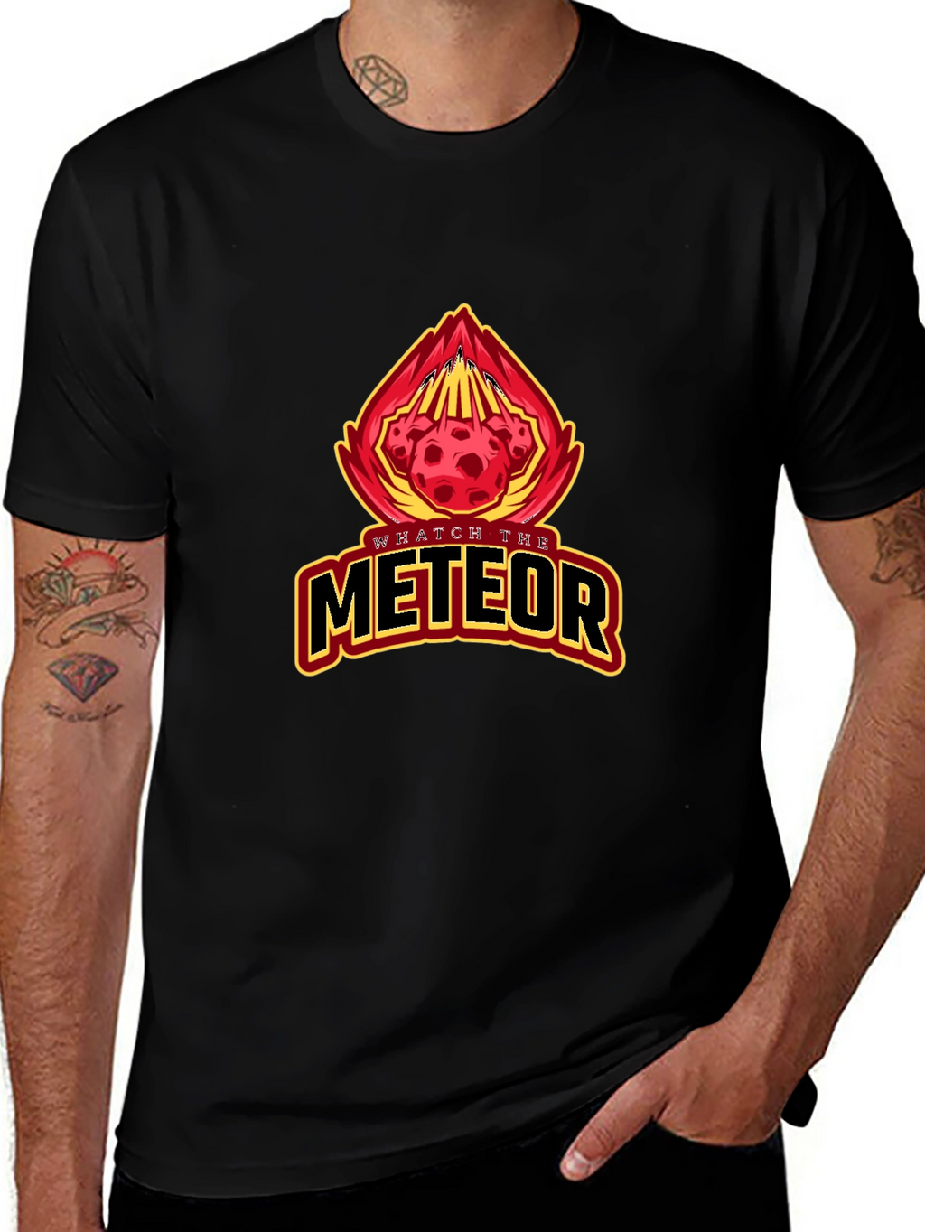 Watch the Meteor Black Graphic Tee