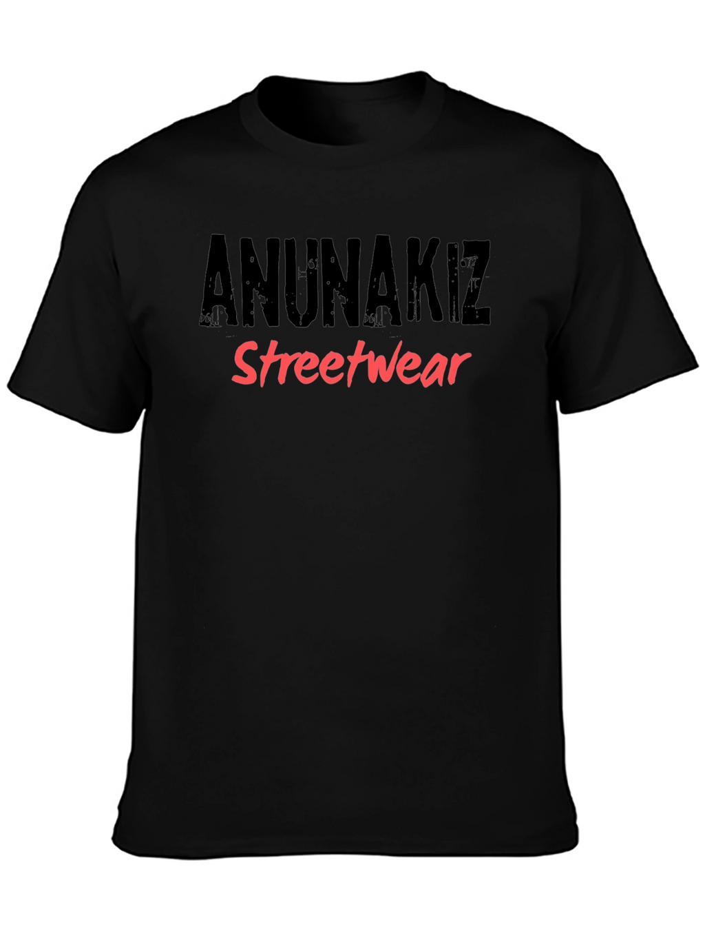 Anunakiz Streetwear Black Graphic T-Shirt