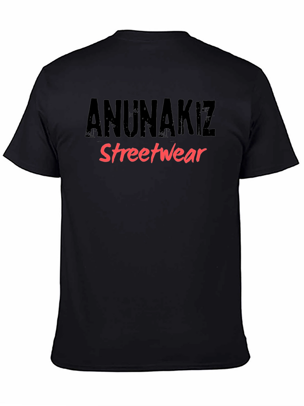 Anunakiz Streetwear Black Graphic T-Shirt