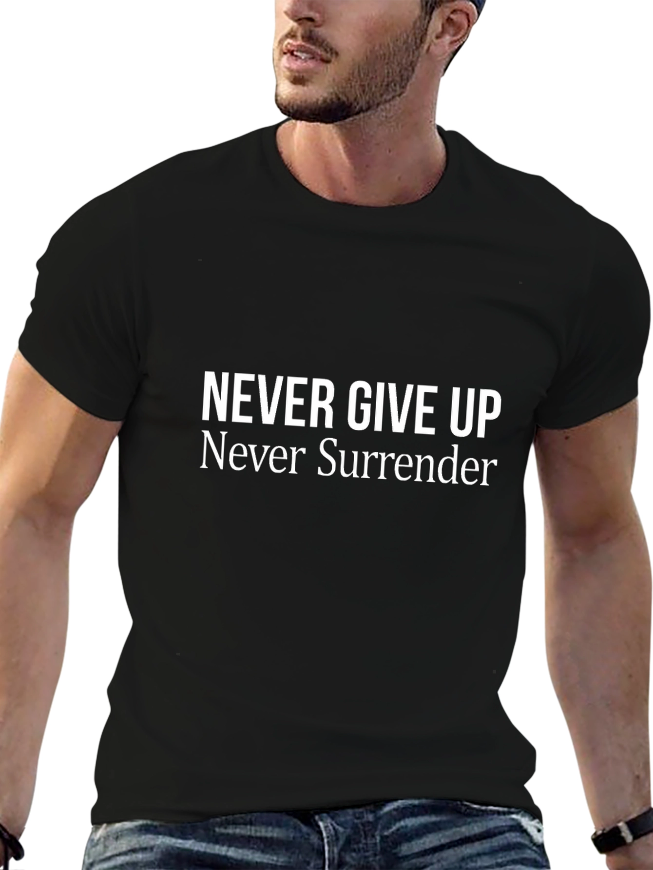Never Give Up Graphic T-Shirt