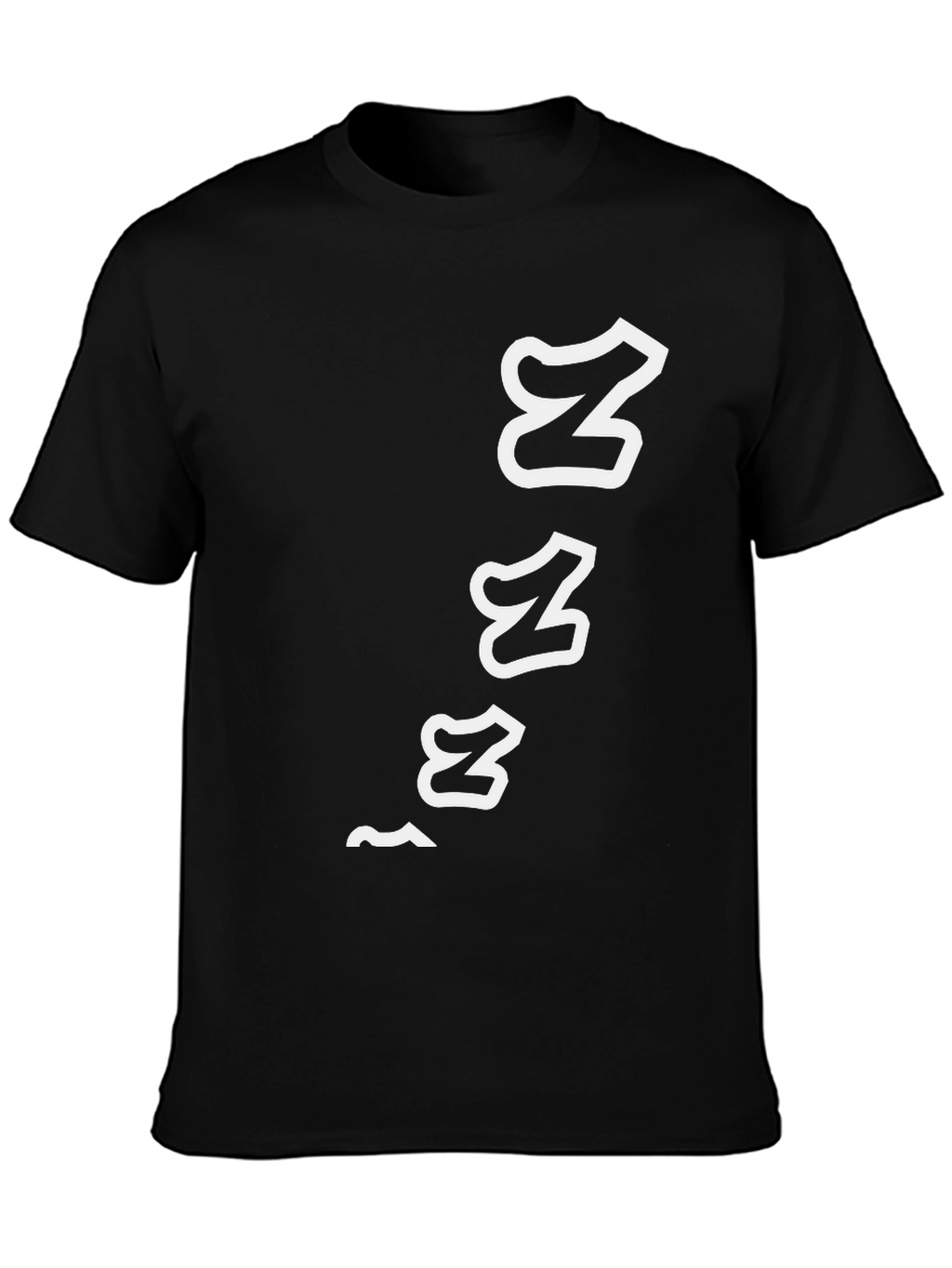 Mens Black ZZZ Graphic Tee - Sleepy Time Style
