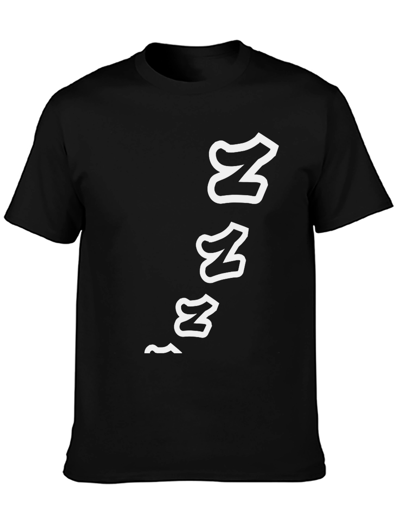 Mens Black ZZZ Graphic Tee - Sleepy Time Style