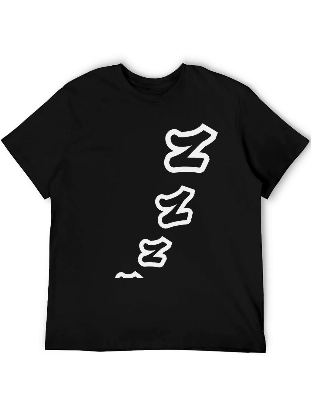 Mens Black ZZZ Graphic Tee - Sleepy Time Style