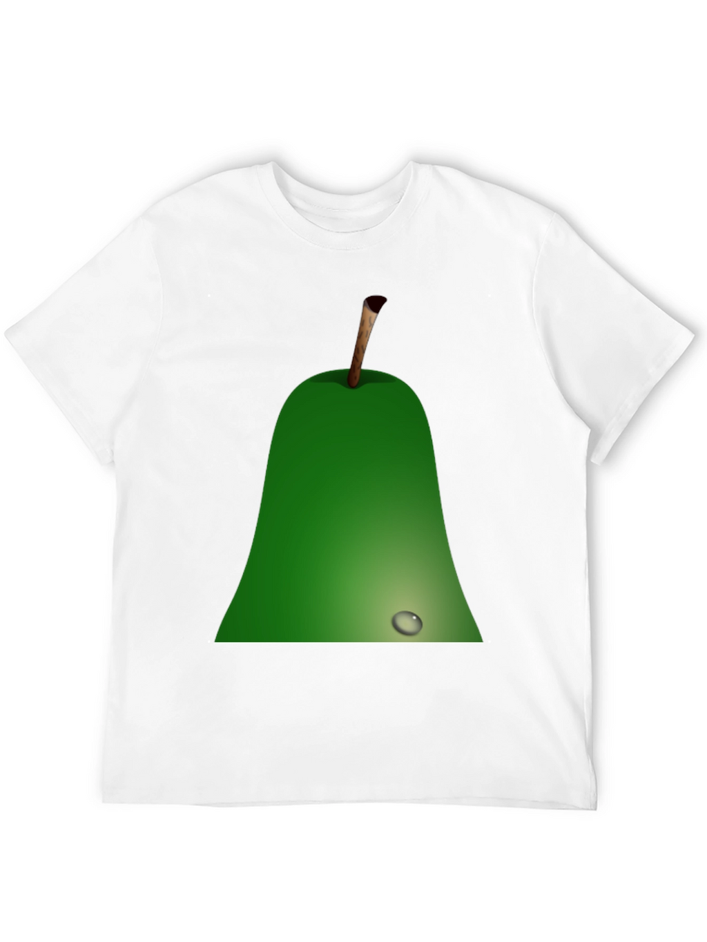 Pear Graphic Black T-Shirt - Unique Fruit Design