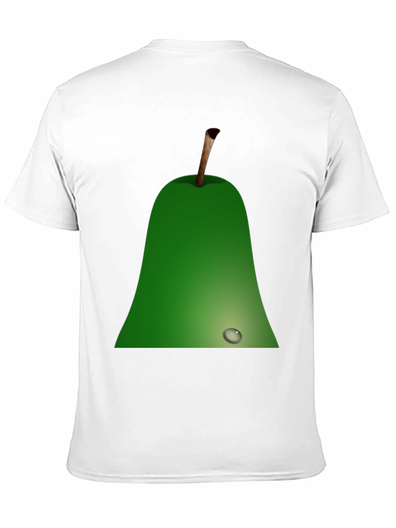 Pear Graphic Black T-Shirt - Unique Fruit Design