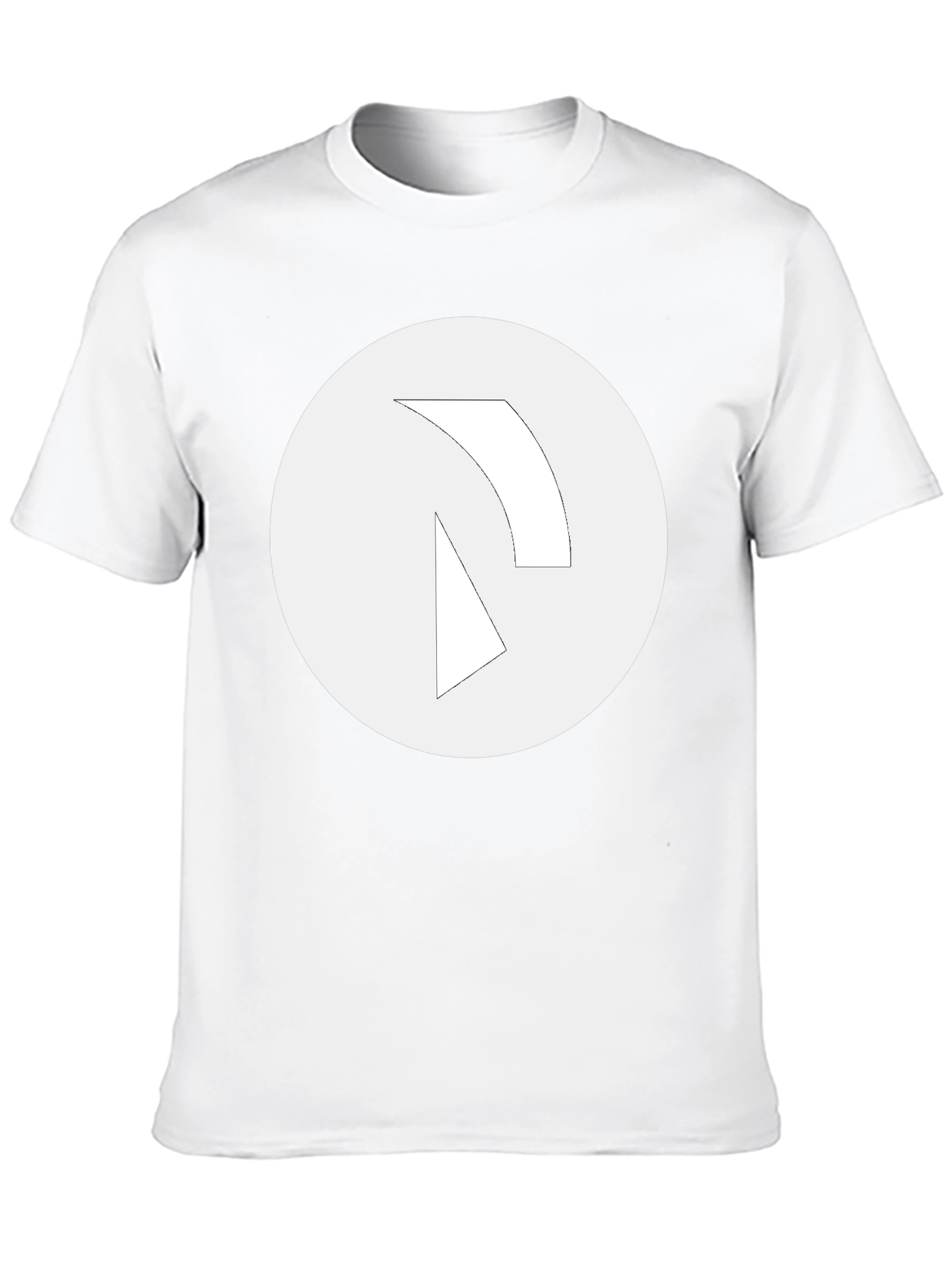 Minimalist Graphic Tee - Black Cotton Blend