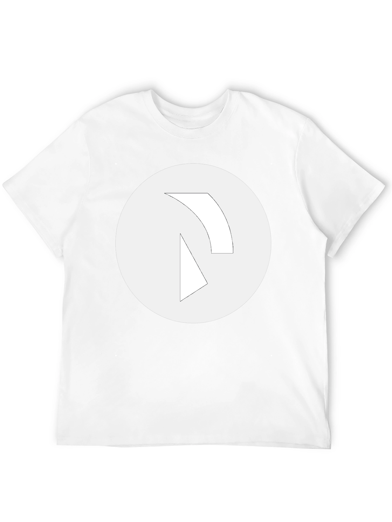 Minimalist Graphic Tee - Black Cotton Blend