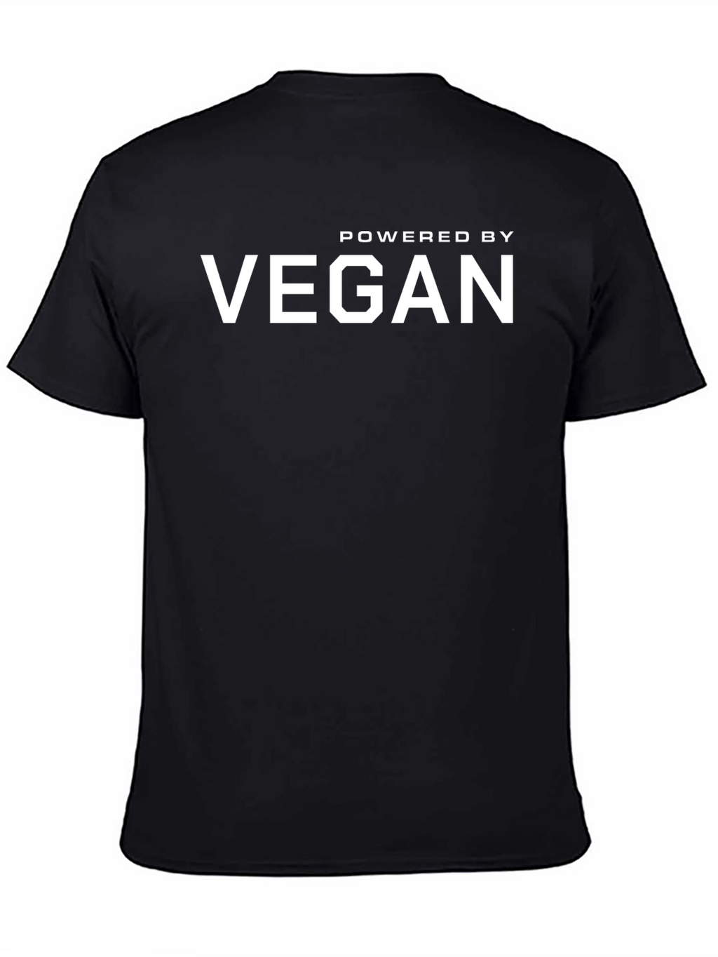 Powered by Vegan T-Shirt - Black Graphic Tee
