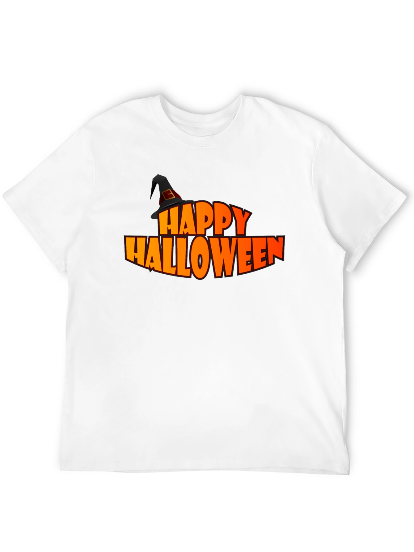 Happy Halloween Graphic Tee - Black Holiday T-Shirt