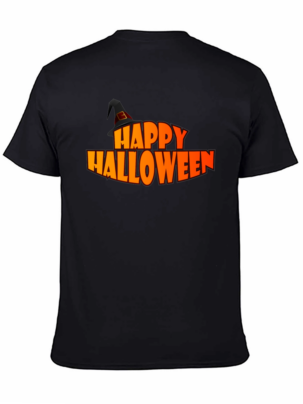 Happy Halloween Graphic Tee - Black Holiday T-Shirt