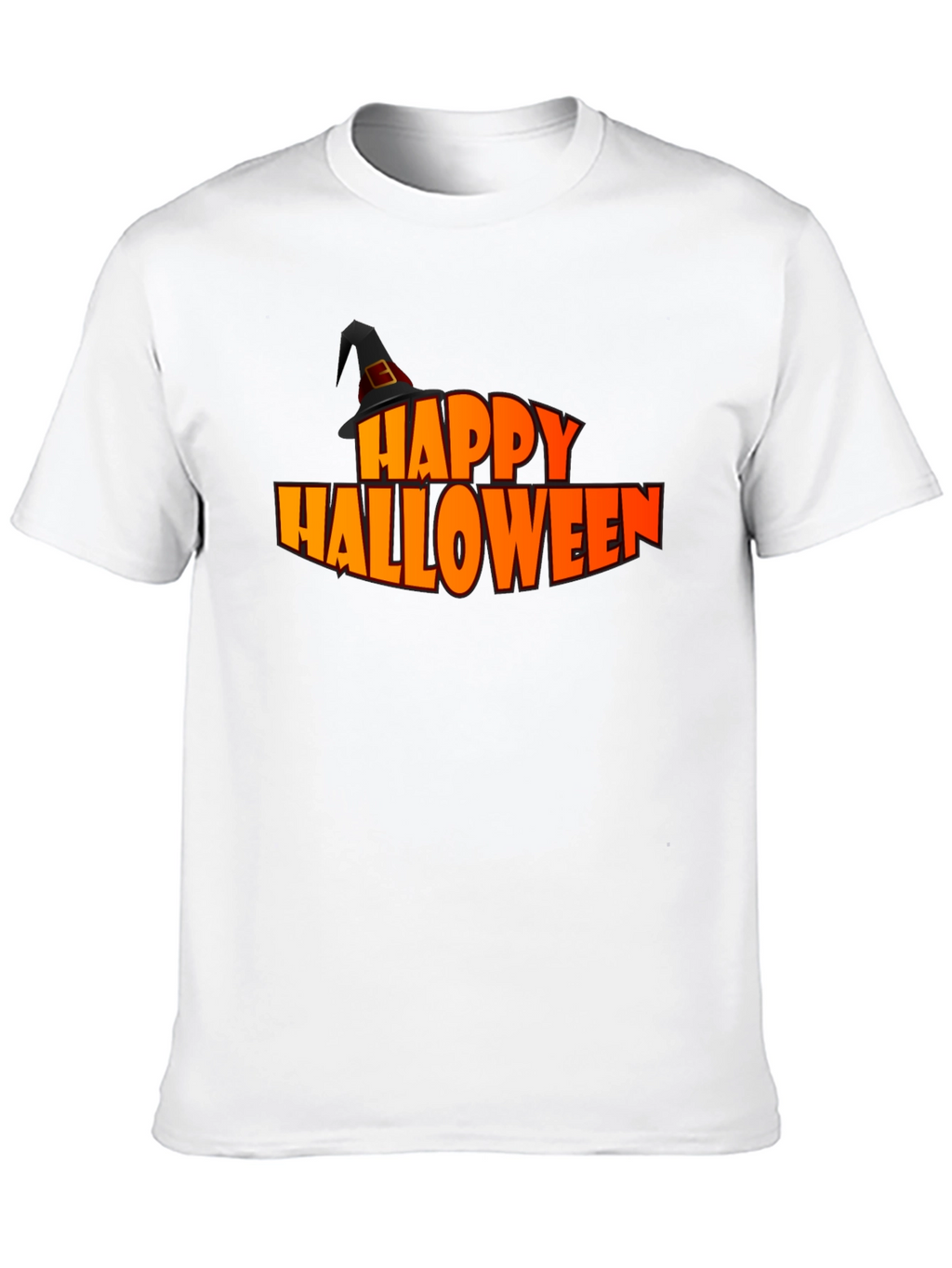 Happy Halloween Graphic Tee - Black Holiday T-Shirt