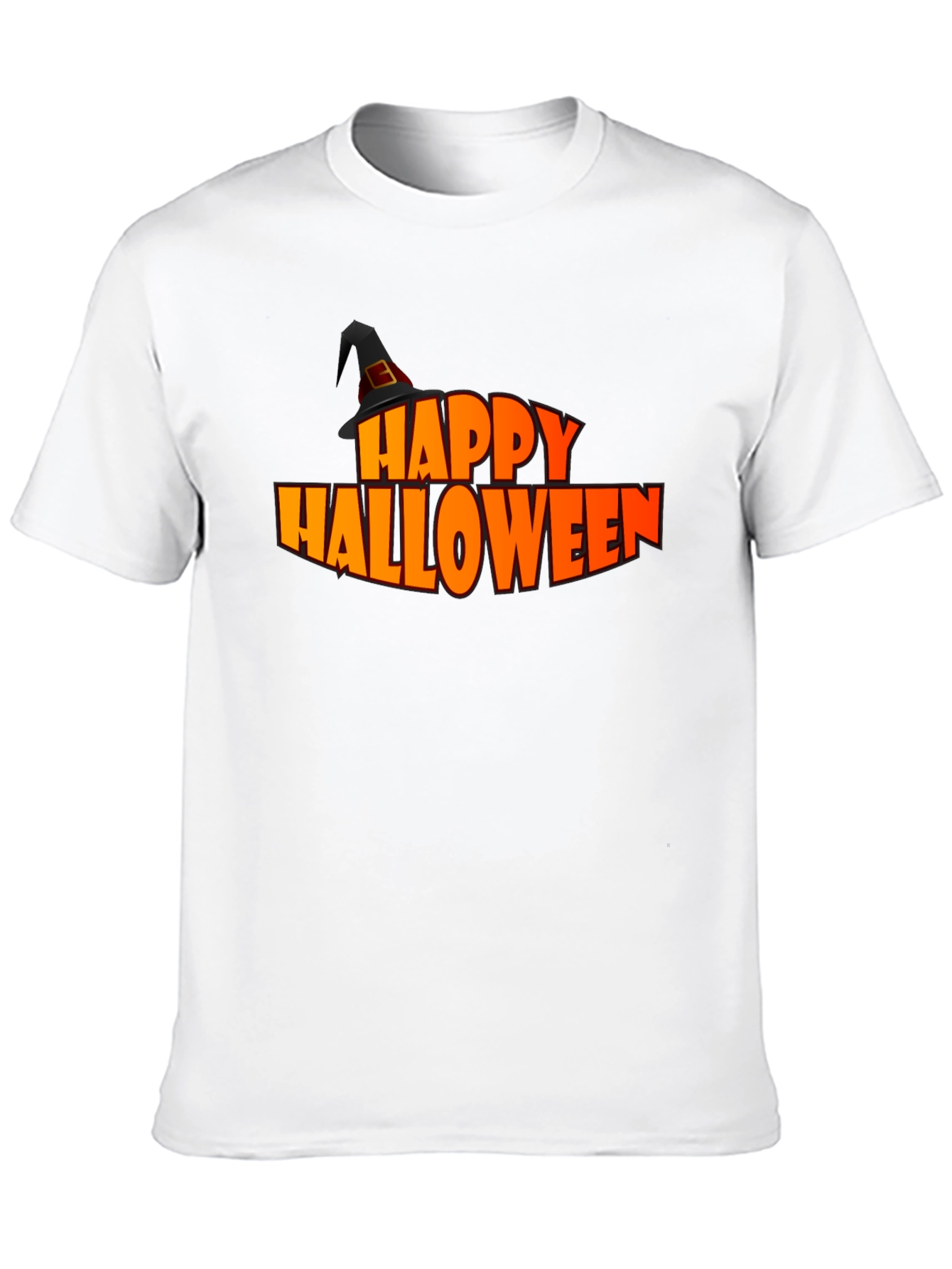 Happy Halloween Graphic Tee - Black Holiday T-Shirt