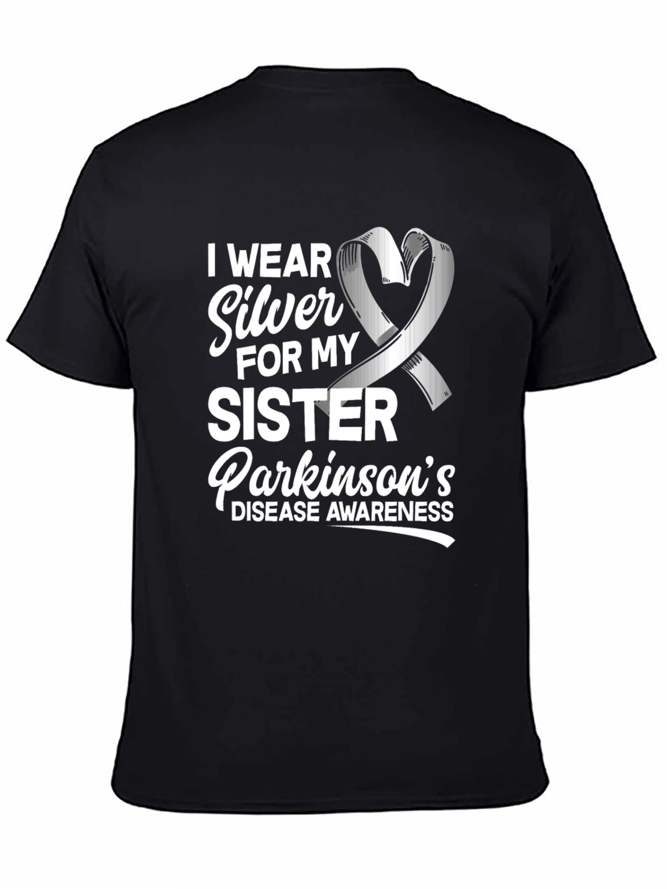 Parkinsons Awareness T-Shirt - I Wear Silver for My Sister