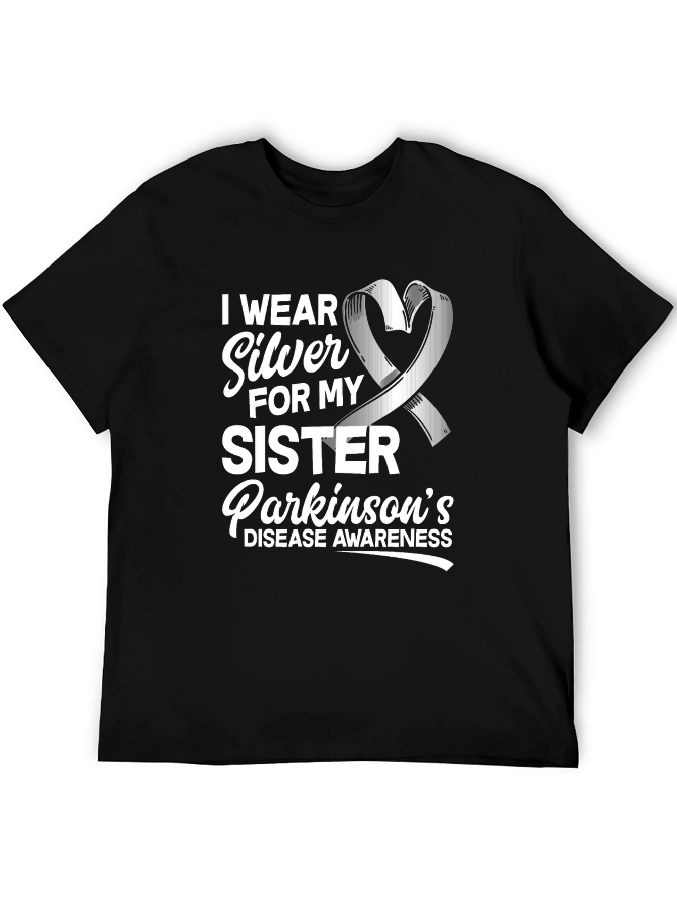 Parkinsons Awareness T-Shirt - I Wear Silver for My Sister