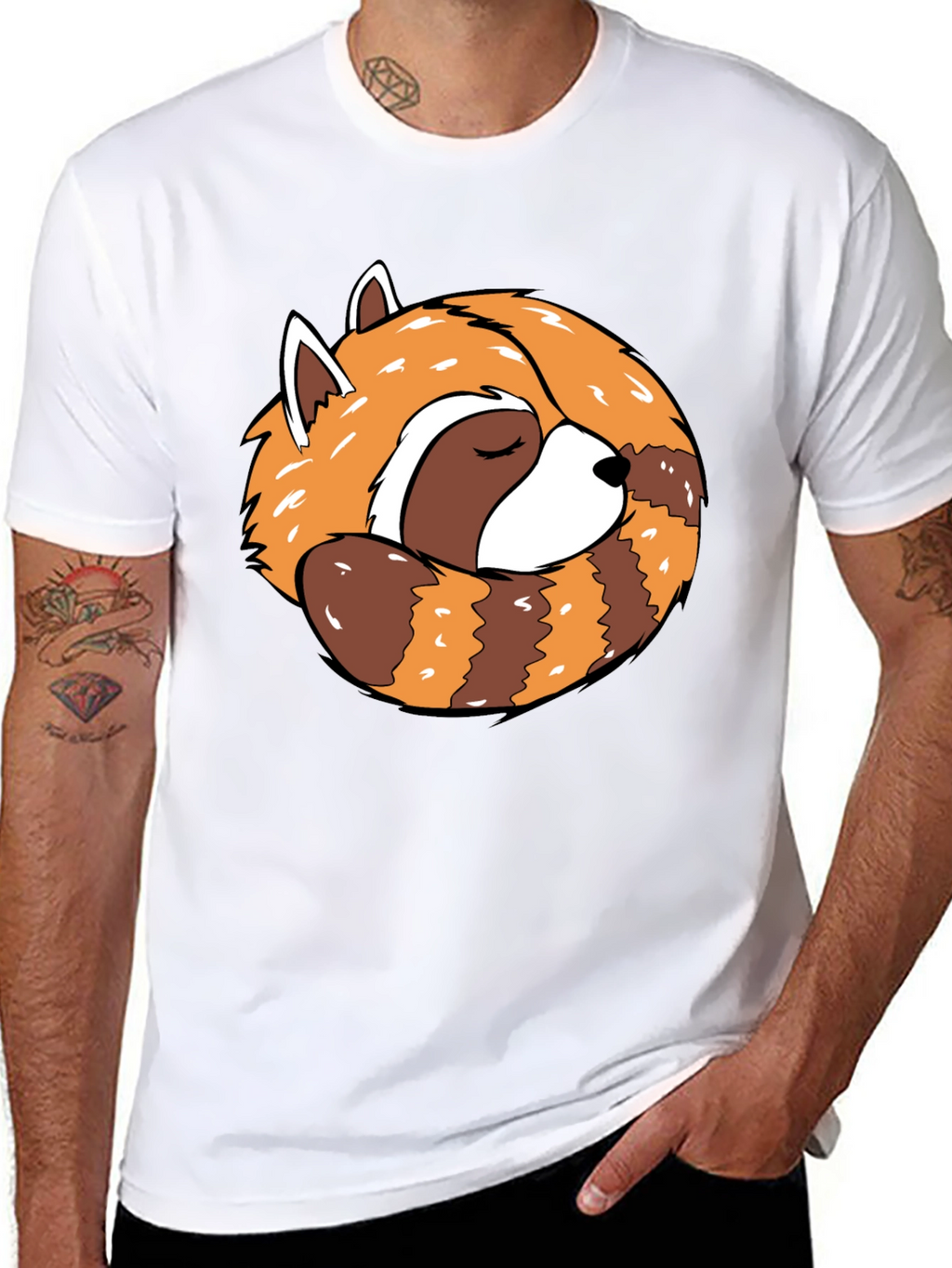 Sleeping Red Panda Graphic T-Shirt