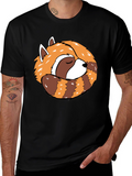 Sleeping Red Panda Graphic T-Shirt