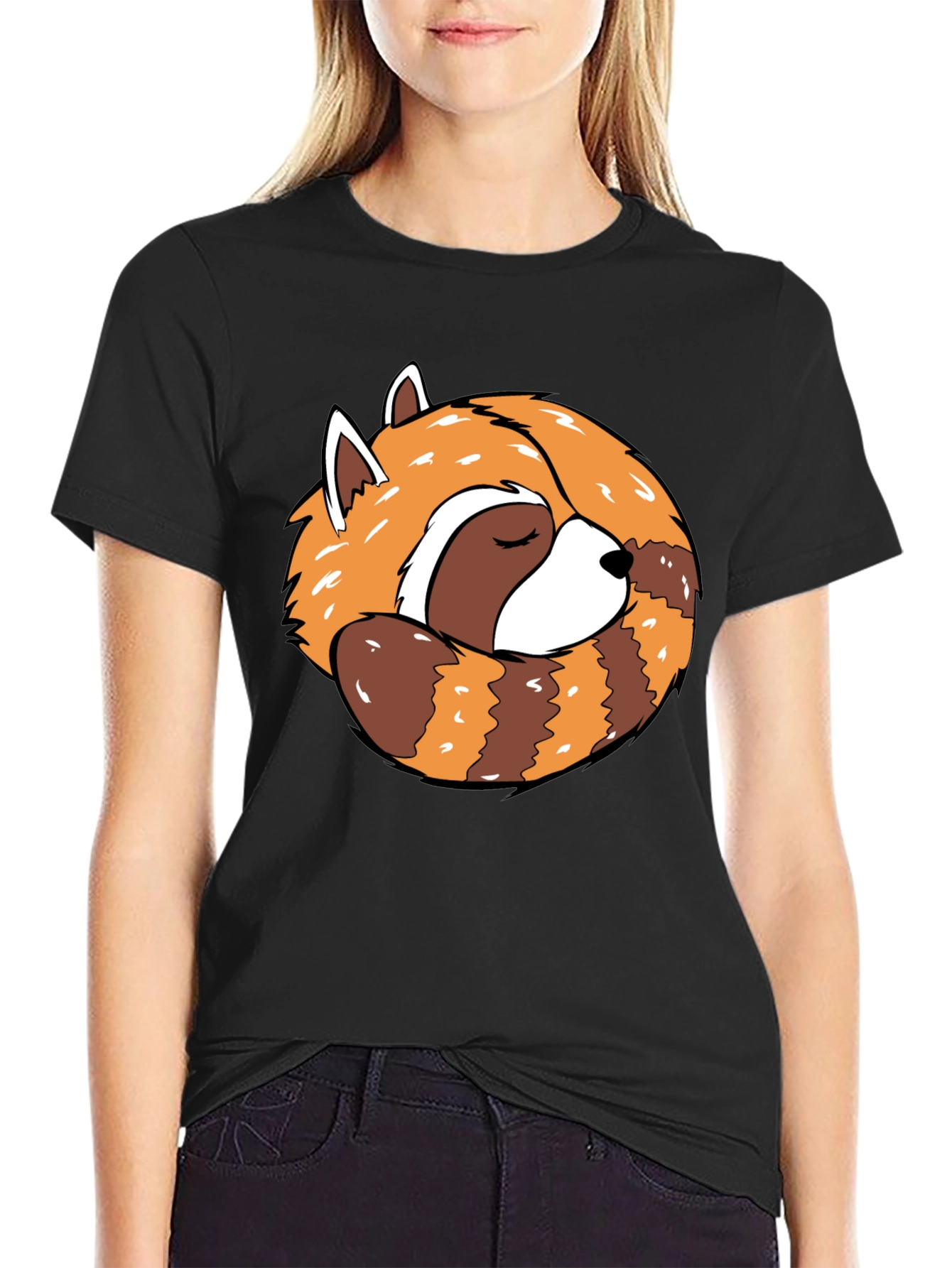Sleeping Red Panda Graphic T-Shirt