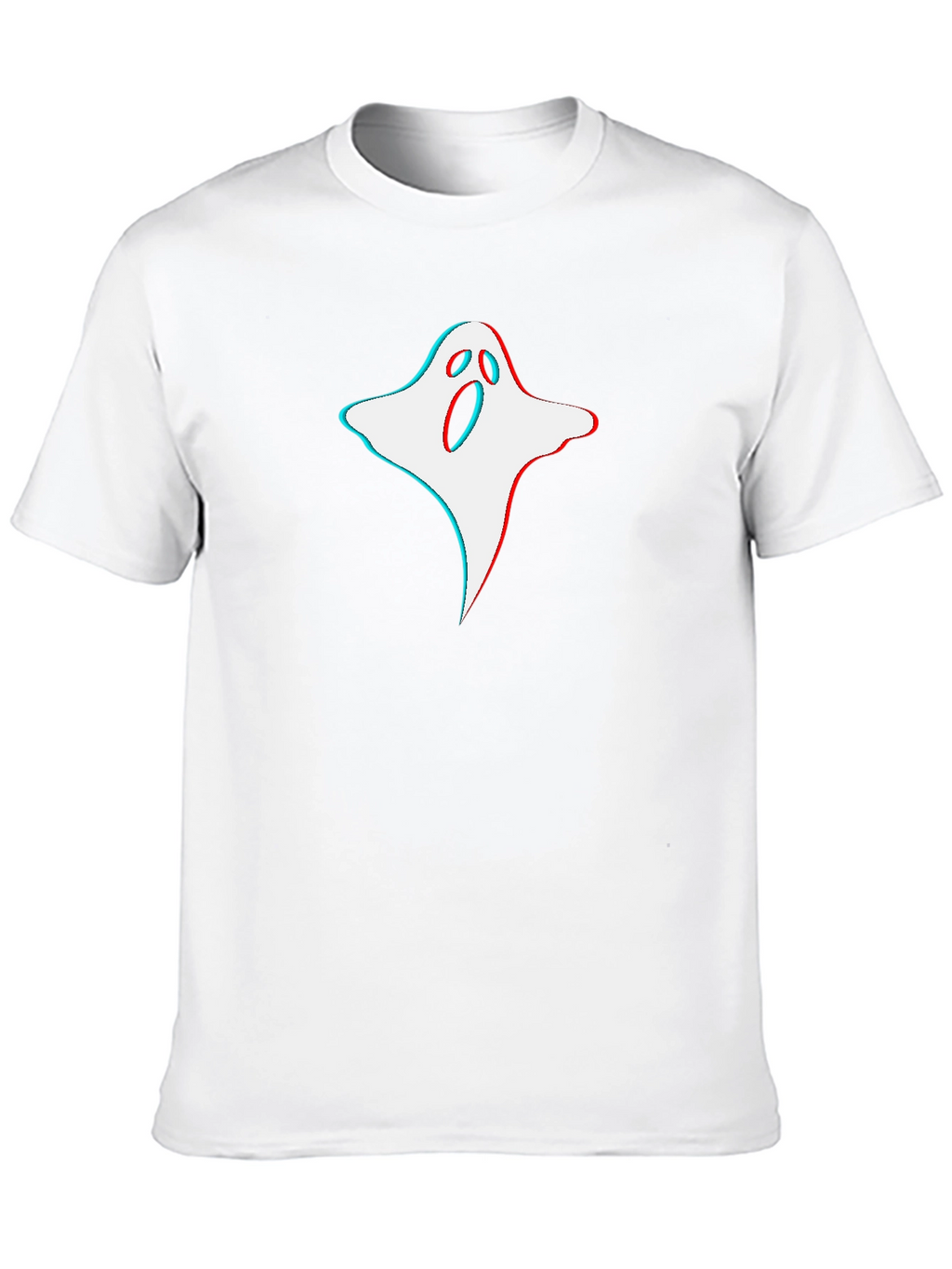 Spooky Ghost Graphic T-Shirt - Halloween Ready
