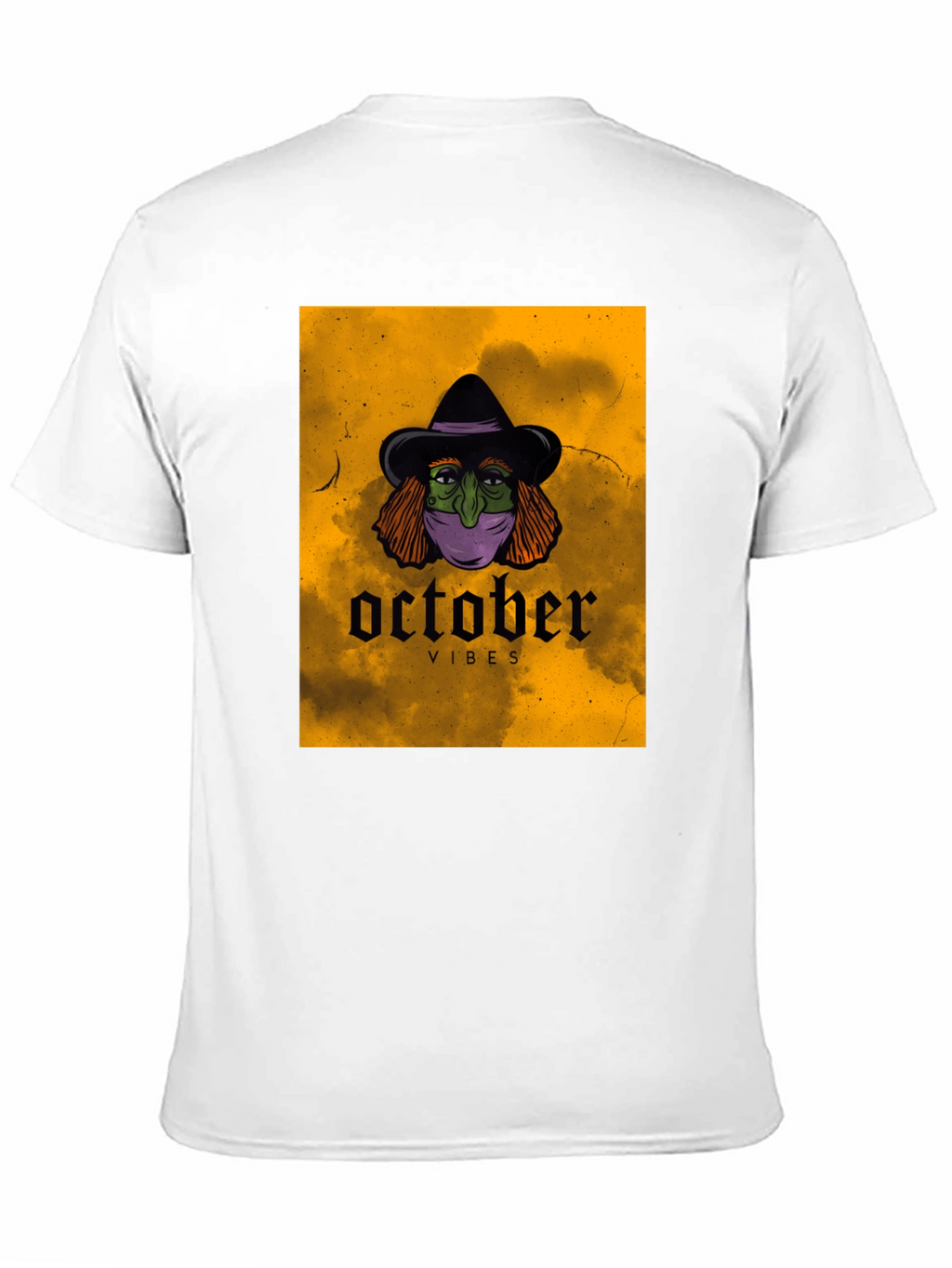 October Vibes Witch T-Shirt - Halloween Graphic Tee