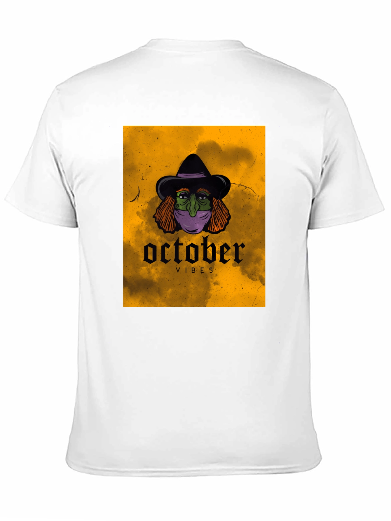 October Vibes Witch T-Shirt - Halloween Graphic Tee