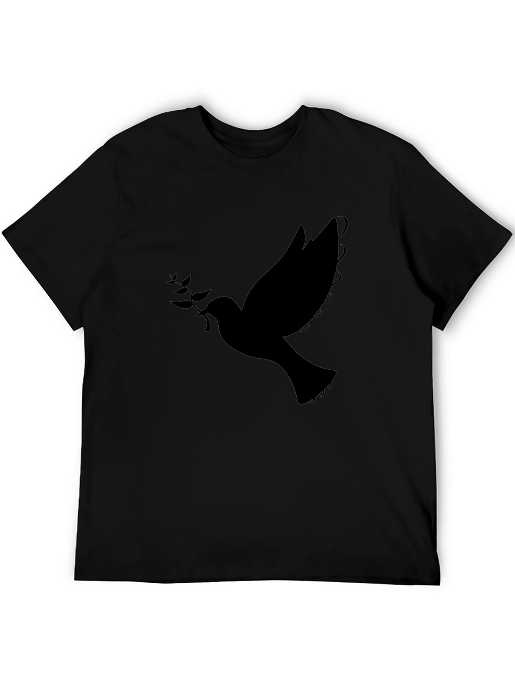Dove Graphic Mens Black T-Shirt