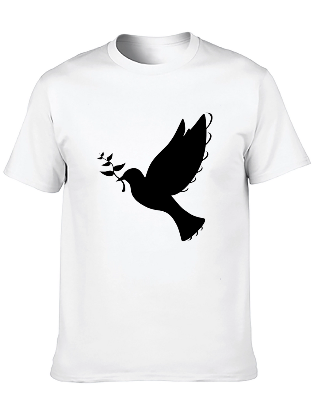Dove Graphic Mens Black T-Shirt