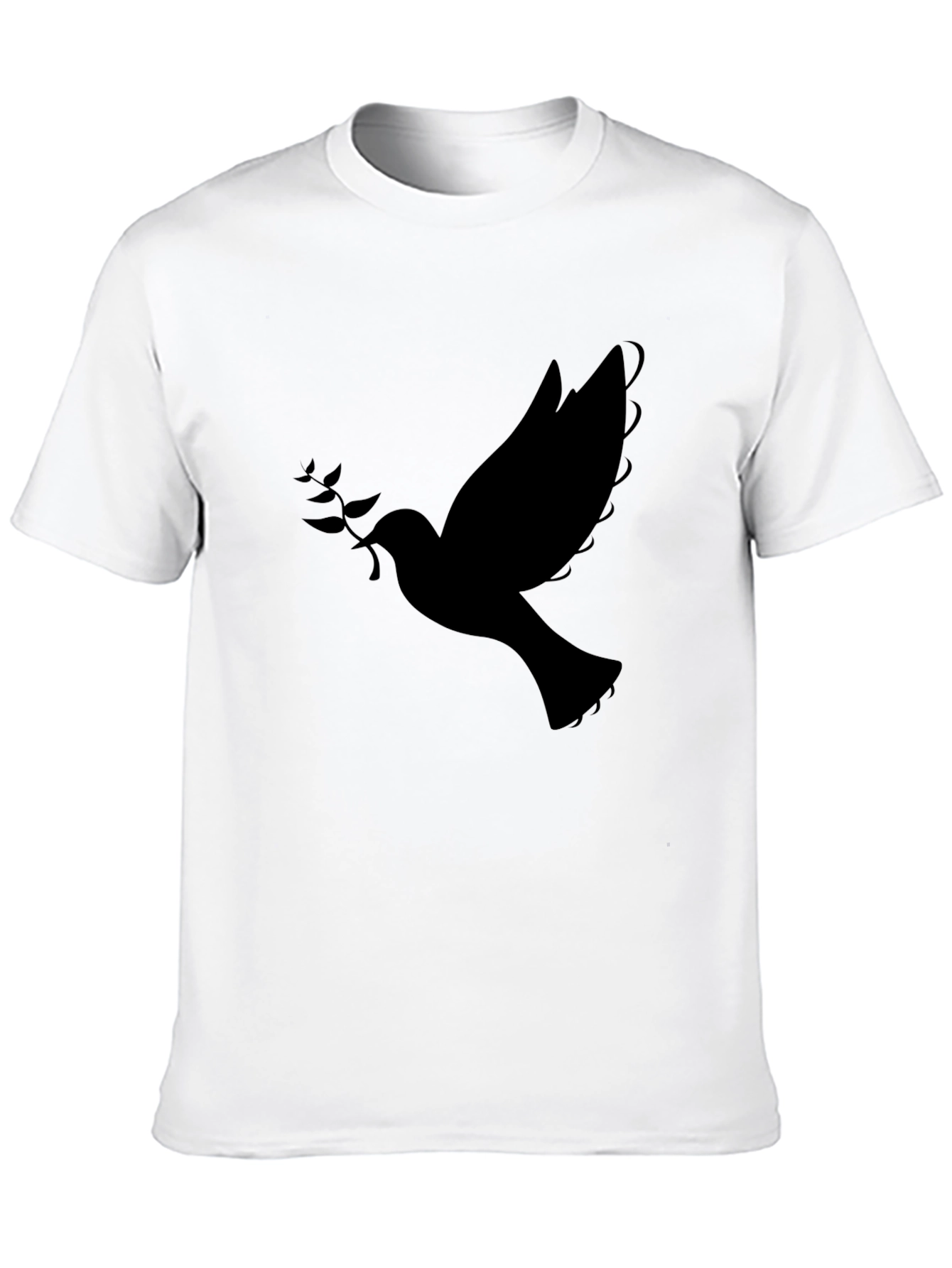 Dove Graphic Mens Black T-Shirt