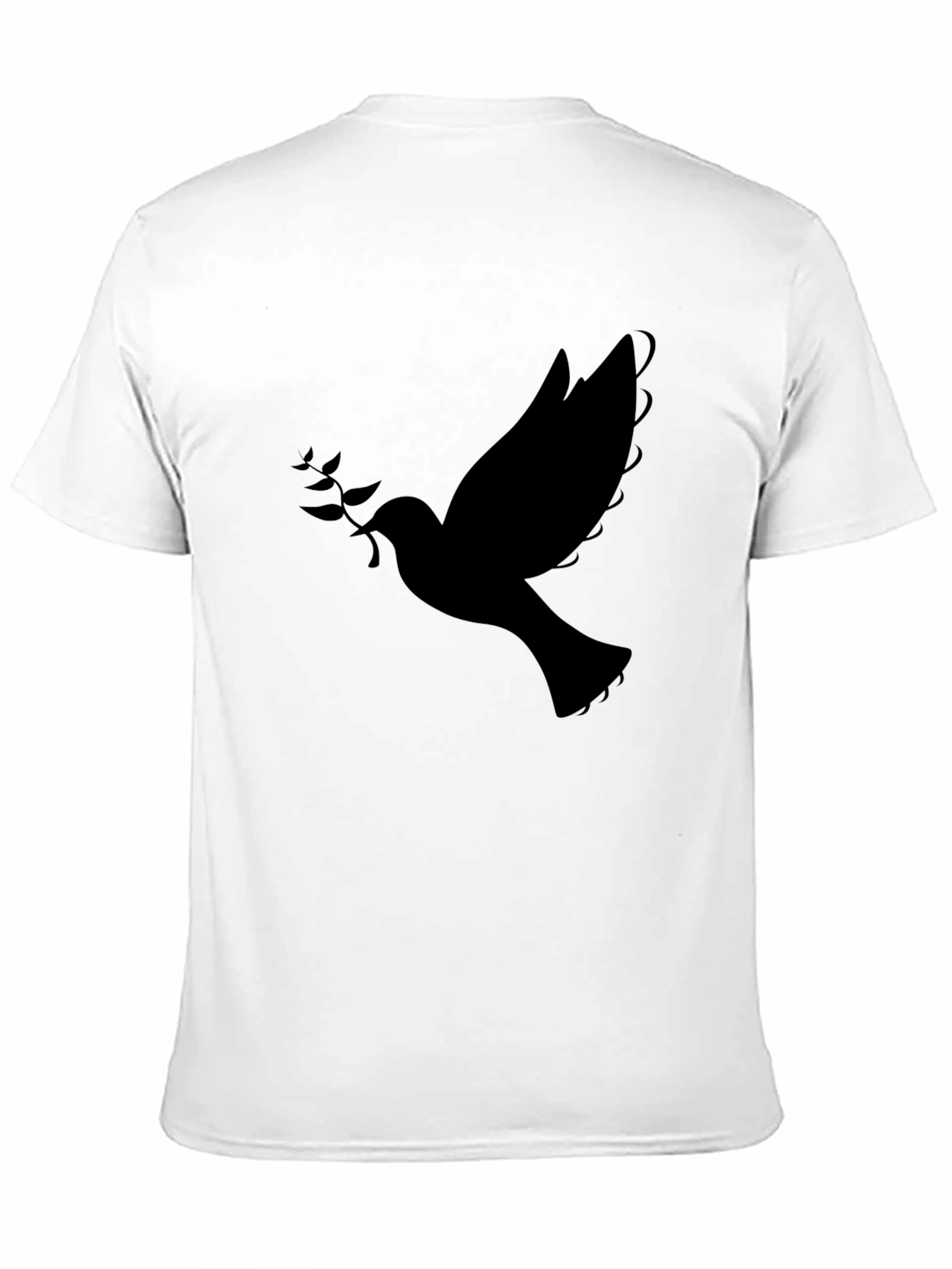 Dove Graphic Mens Black T-Shirt