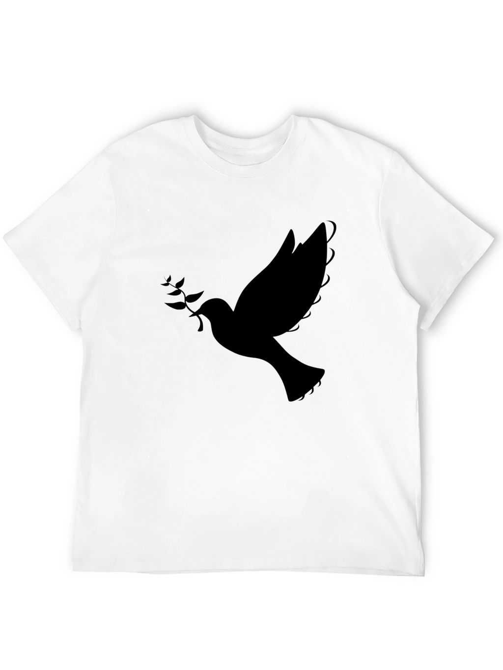 Dove Graphic Mens Black T-Shirt