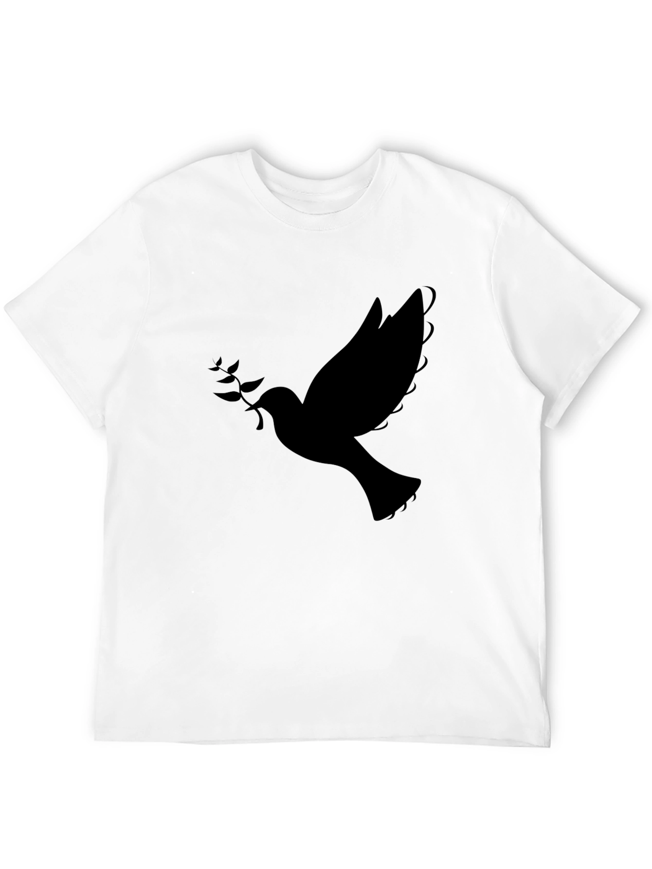 Dove Graphic Mens Black T-Shirt