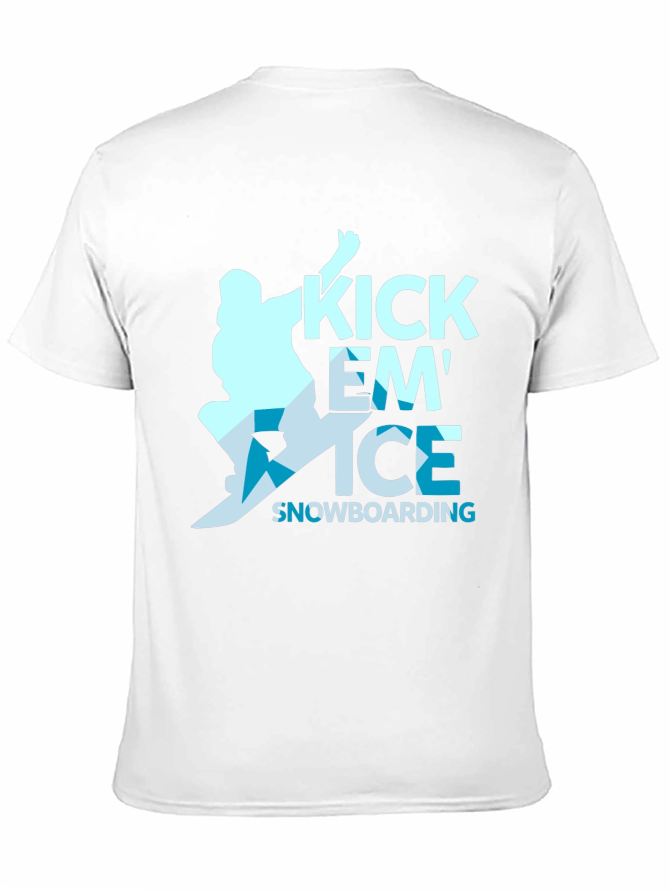Kick Em Ice Snowboarding Black T-Shirt