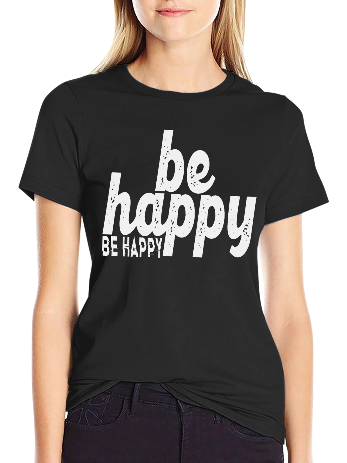 Be Happy Graphic Tee - Positive Vibes Shirt