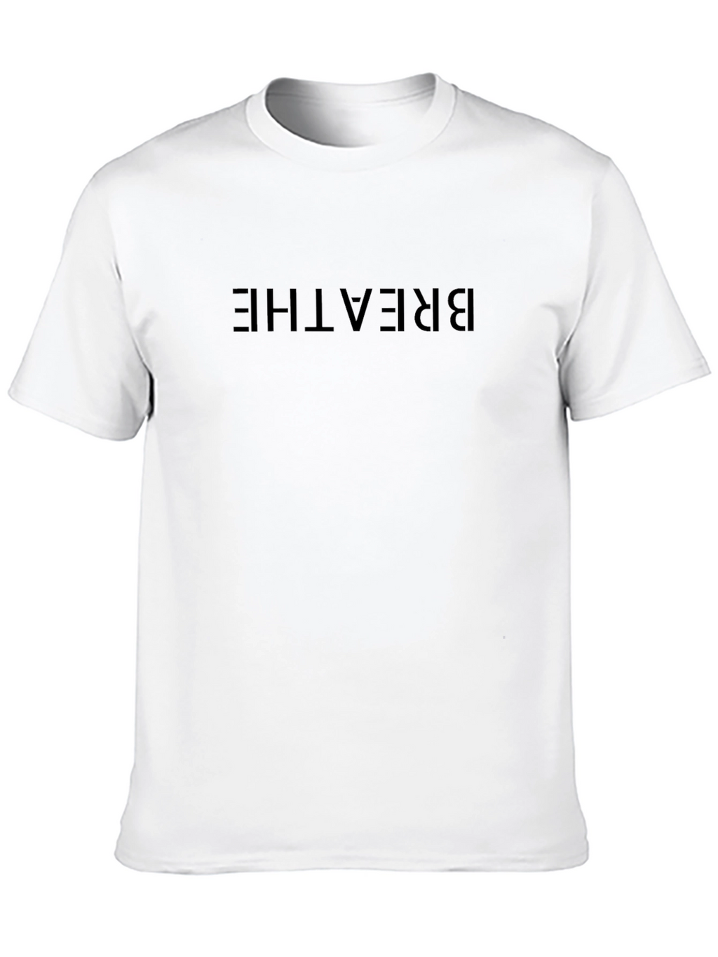 Breathe Graphic Tee - Black Casual T-Shirt