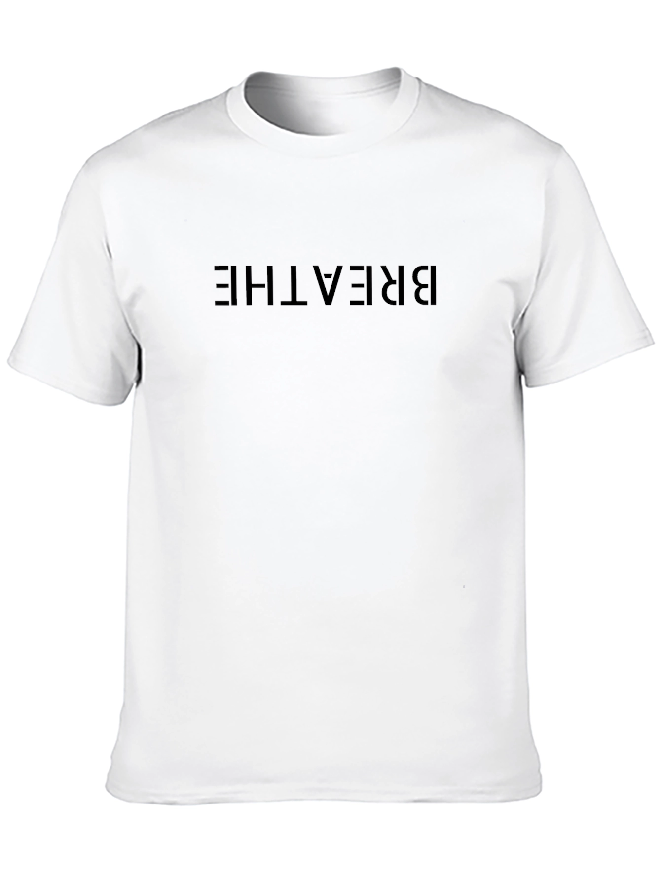 Breathe Graphic Tee - Black Casual T-Shirt