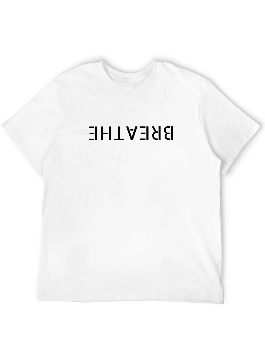 Breathe Graphic Tee - Black Casual T-Shirt