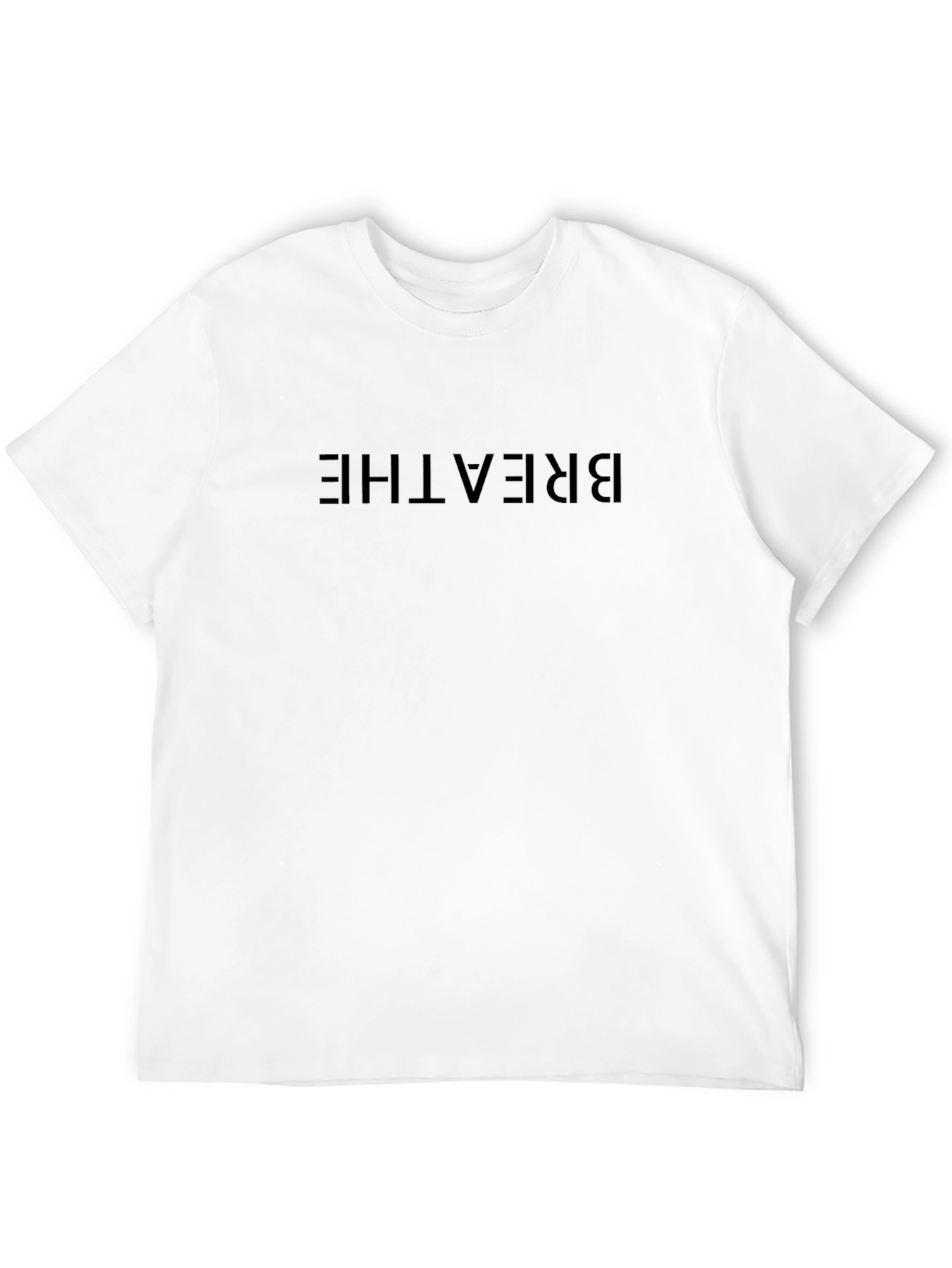 Breathe Graphic Tee - Black Casual T-Shirt