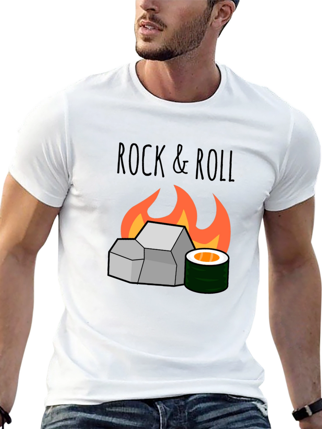 Rock & Roll Sushi Graphic T-Shirt