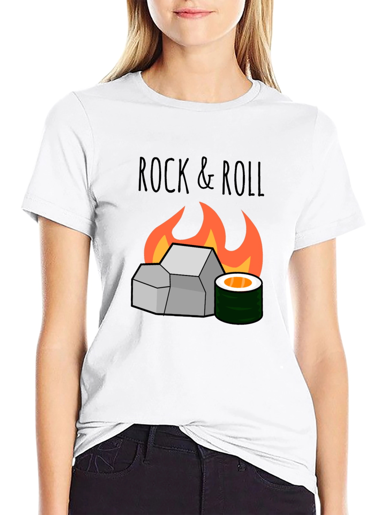 Rock & Roll Sushi Graphic T-Shirt