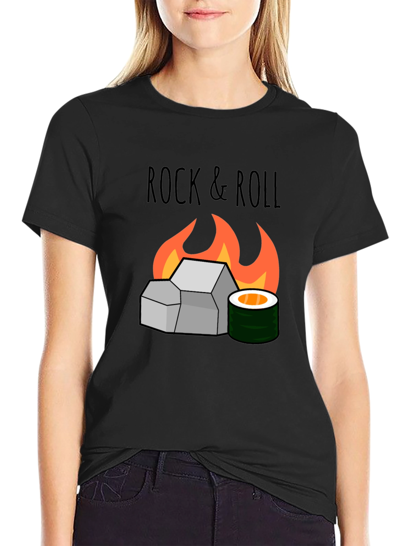 Rock & Roll Sushi Graphic T-Shirt