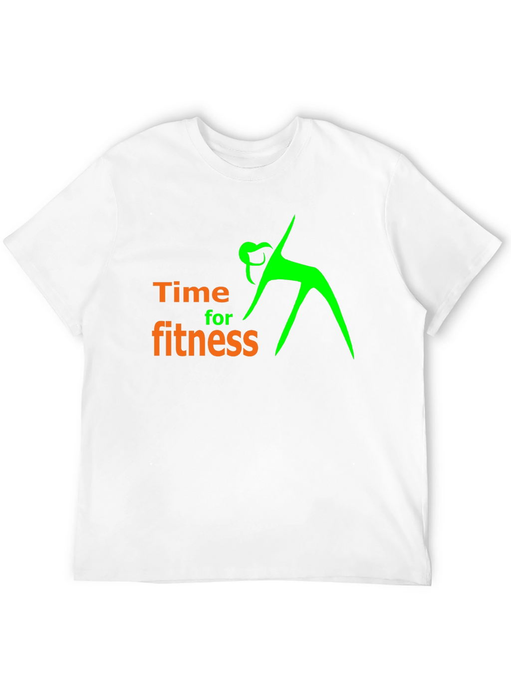 Time For Fitness Black Graphic T-Shirt