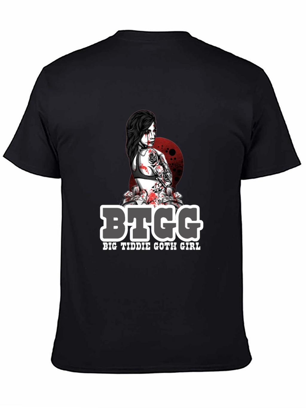 BTGG Big Tiddie Goth Girl Graphic Tee - Black