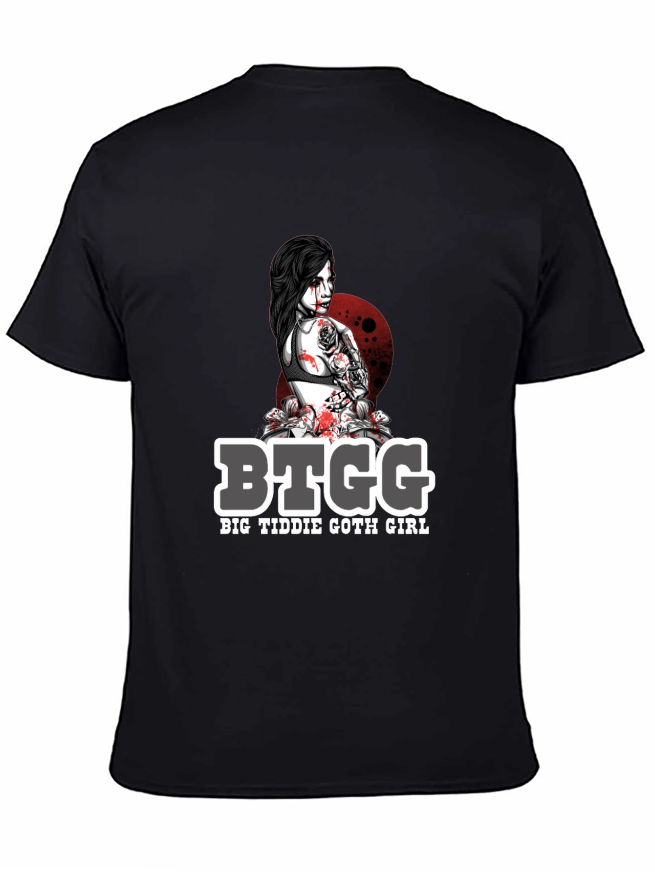 BTGG Big Tiddie Goth Girl Graphic Tee - Black