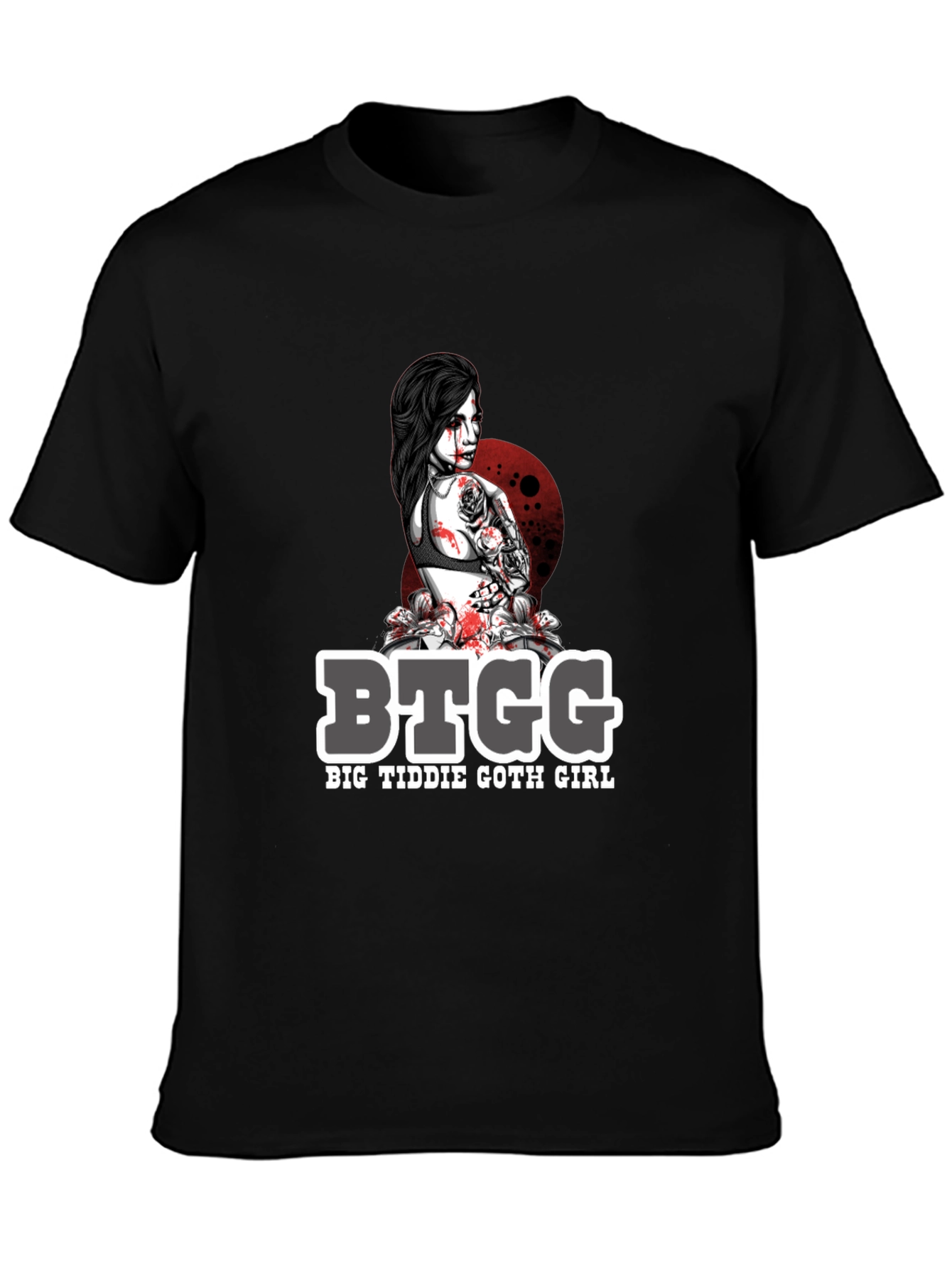 BTGG Big Tiddie Goth Girl Graphic Tee - Black