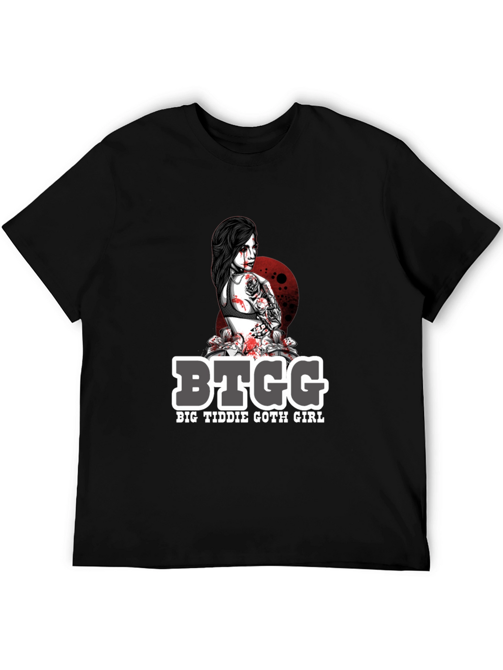 BTGG Big Tiddie Goth Girl Graphic Tee - Black