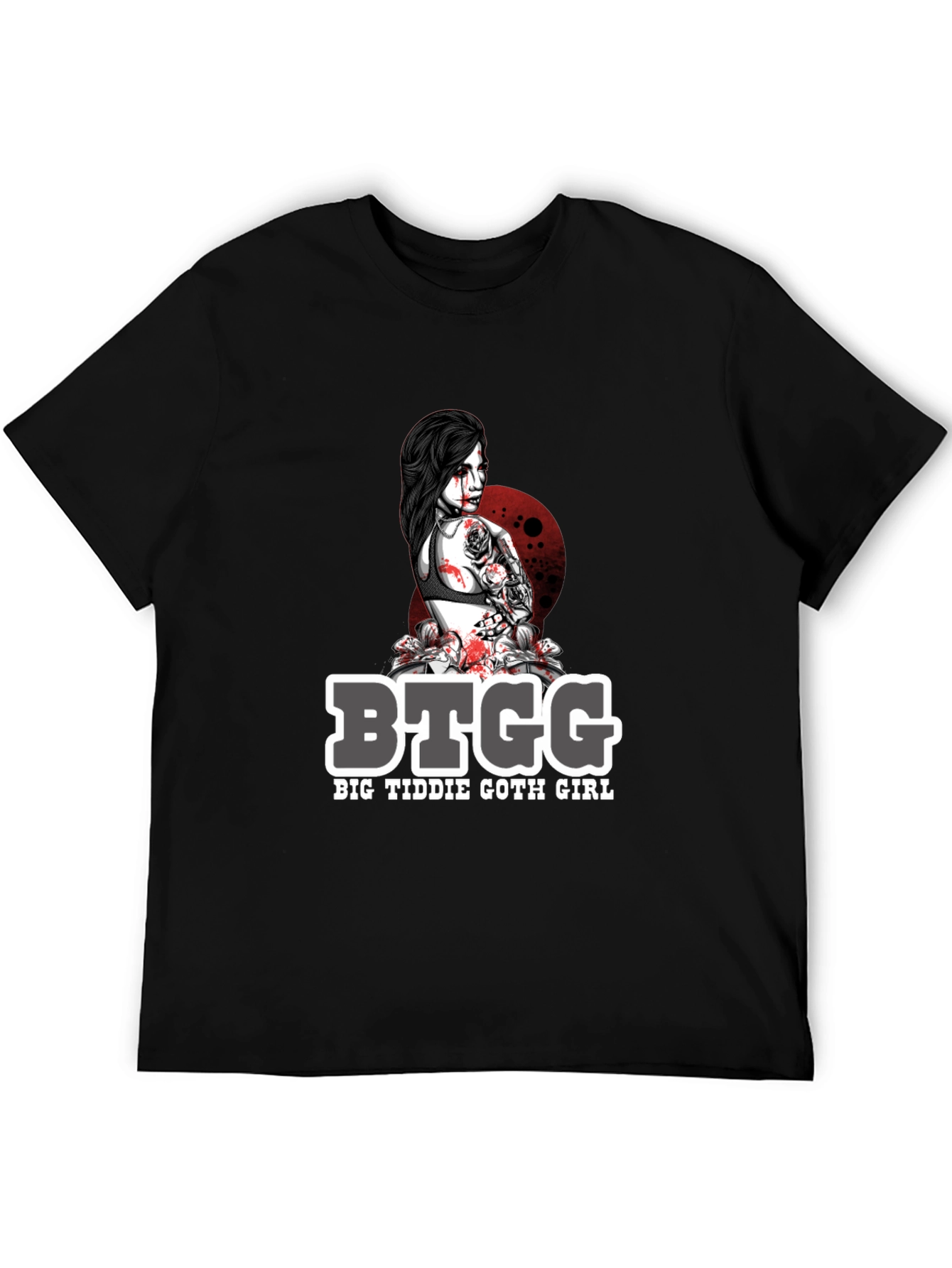 BTGG Big Tiddie Goth Girl Graphic Tee - Black