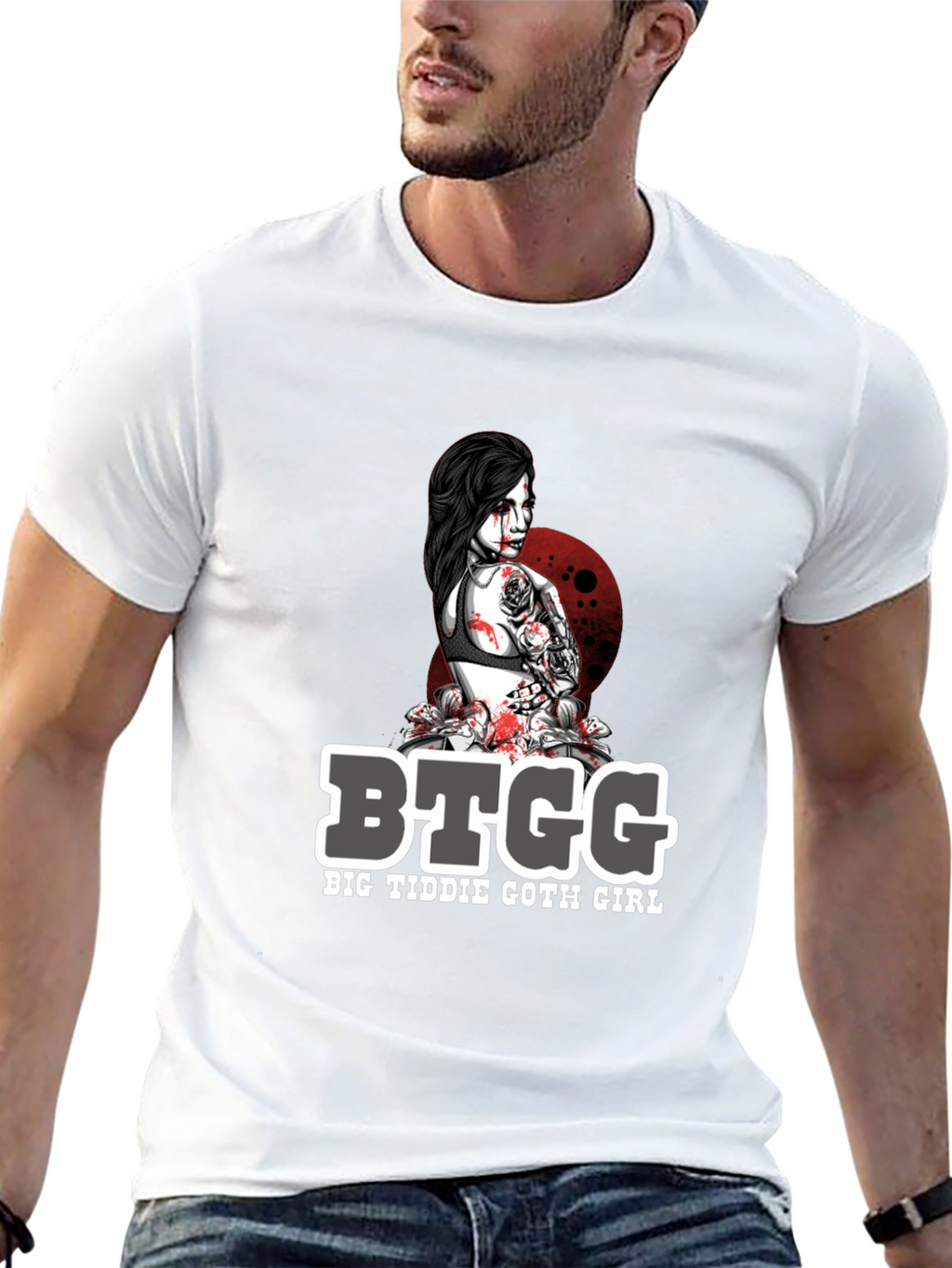BTGG Big Tiddie Goth Girl Graphic Tee - Black
