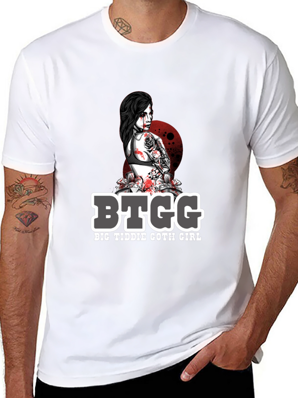 BTGG Big Tiddie Goth Girl Graphic Tee - Black