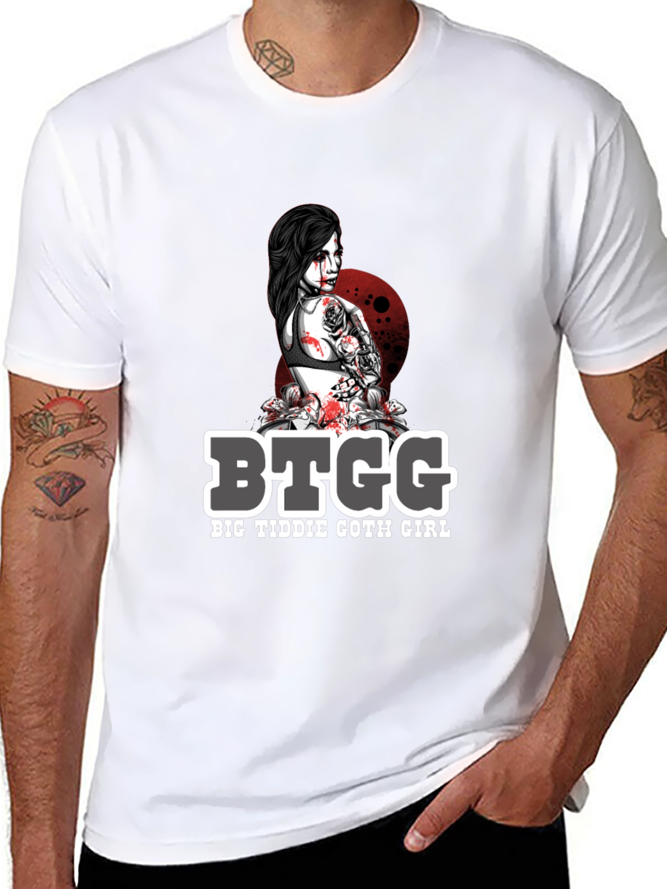 BTGG Big Tiddie Goth Girl Graphic Tee - Black