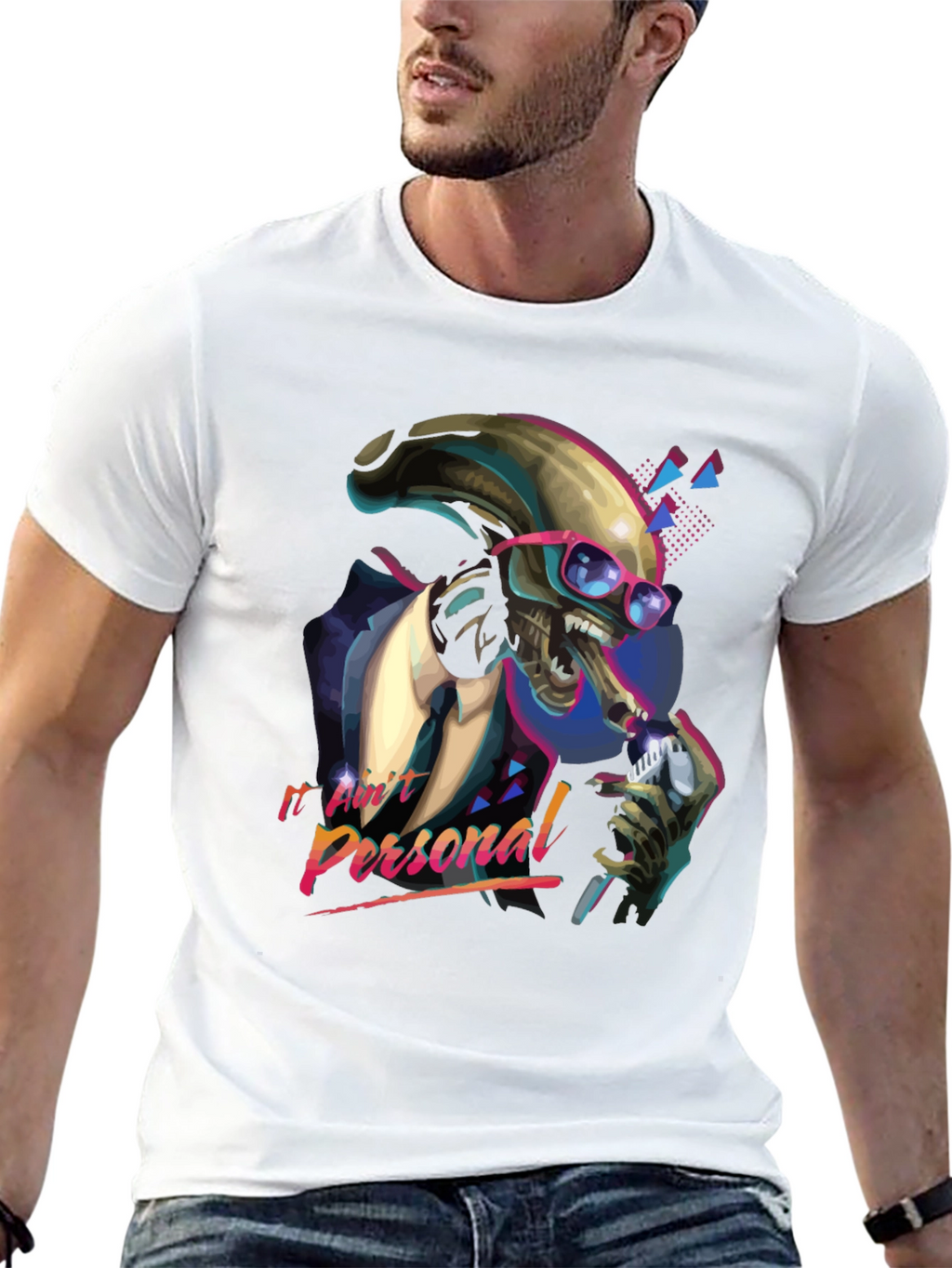 Retro Alien Suit T-Shirt - It Aint Personal